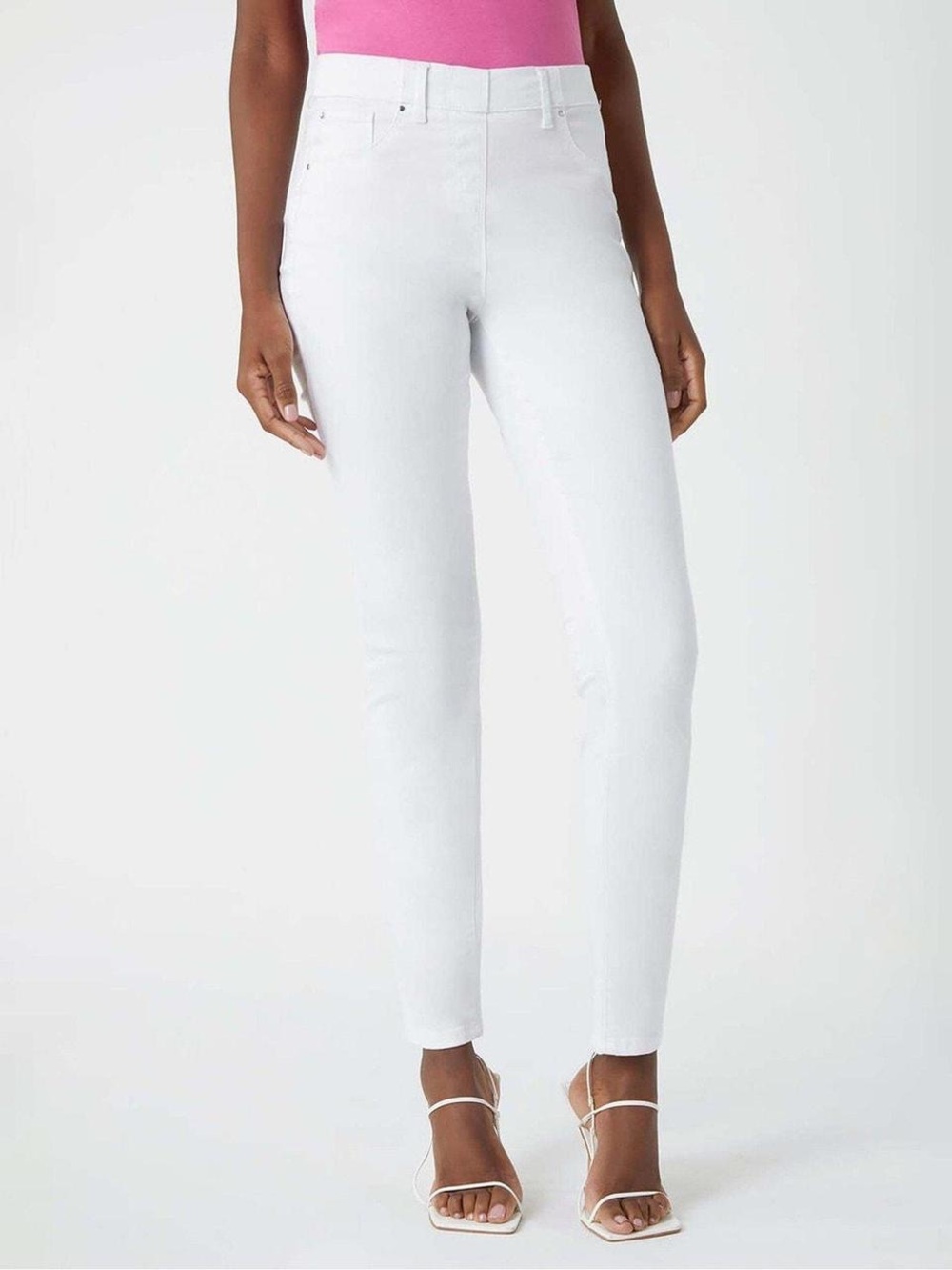 Spanx | White pull on skinny jeans